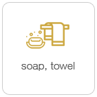 soap, toothpaste, towel